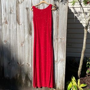 Ronnie Nicole red sparkle dress size 14